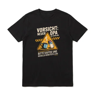 Opa 2026 Loading Ich Werdender Papa T-Shirt – Klassisches T-Shirt in Schwarz