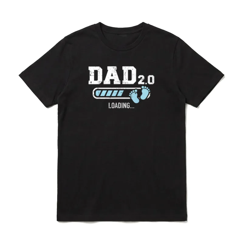 Zweifacher Papa Vater 2.0 loading T-Shirt – Klassisches T-Shirt in Schwarz