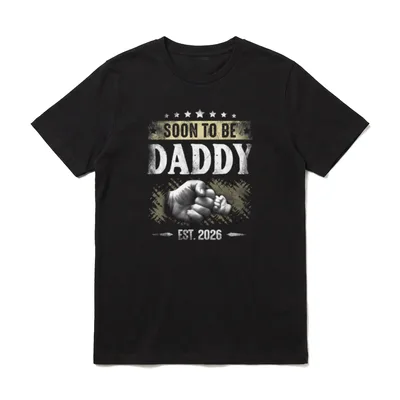 Bald Papa 2026 Neuer T-Shirt – Klassisches T-Shirt in Schwarz
