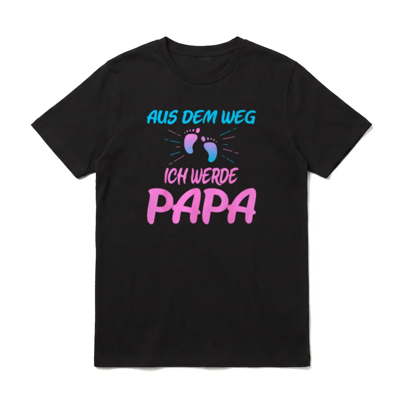 Aus dem Weg ich Werdender Papa T-Shirt – Klassisches T-Shirt in Schwarz
