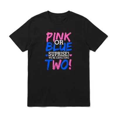 Lustiger Schwanger Mit Zwillingen T-Shirt – Klassisches T-Shirt in Schwarz
