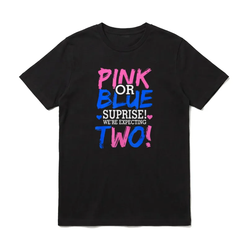 Lustiger Schwanger Mit Zwillingen T-Shirt – Klassisches T-Shirt in Schwarz