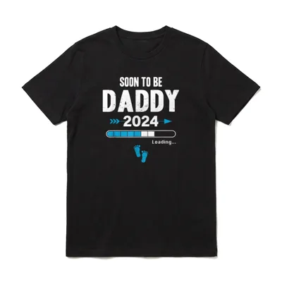 Soon To Be Daddy Loading T-Shirt – Klassisches T-Shirt in Schwarz