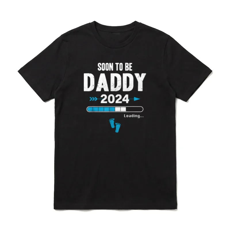 Soon To Be Daddy Loading T-Shirt – Klassisches T-Shirt in Schwarz