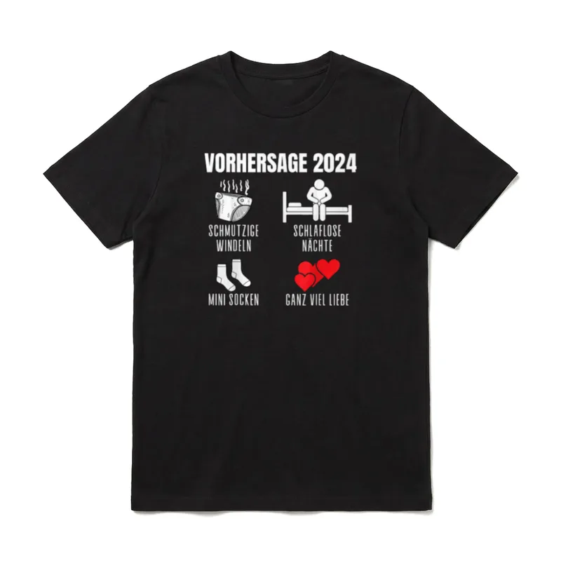 WERDENDE ELTERN VORHERSAGE FÜR 2024 T-Shirt – Klassisches T-Shirt in Schwarz