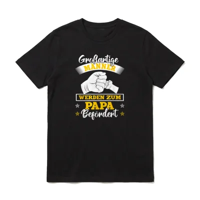 Ich Werde Papa . T-Shirt – Klassisches T-Shirt in Schwarz