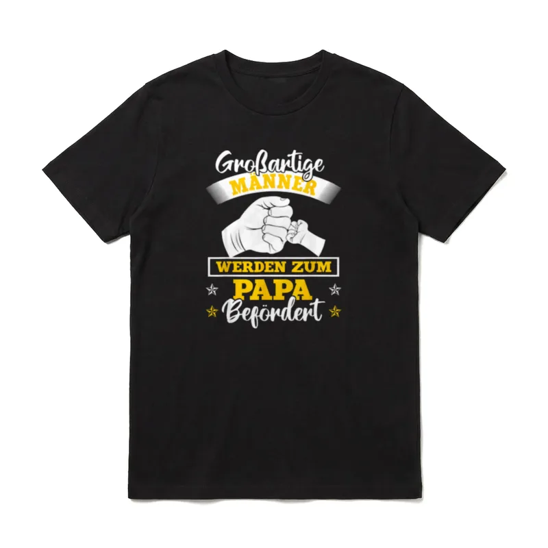Ich Werde Papa . T-Shirt – Klassisches T-Shirt in Schwarz
