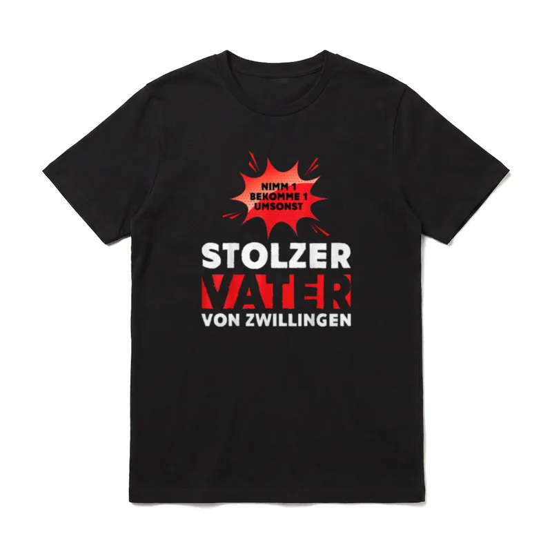 Schwangerschaft verkünden Zwillinge zukünftiger T-Shirt – Klassisches T-Shirt in Schwarz
