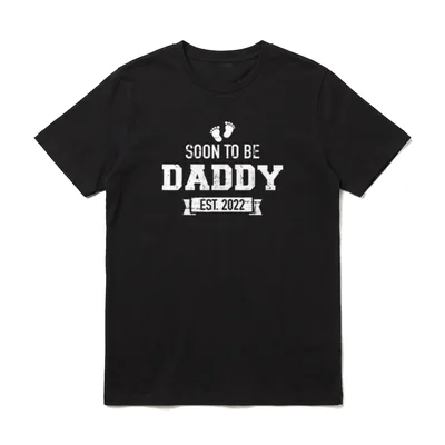 Bald Papa 2022 Schwangerschaft T-Shirt – Klassisches T-Shirt in Schwarz