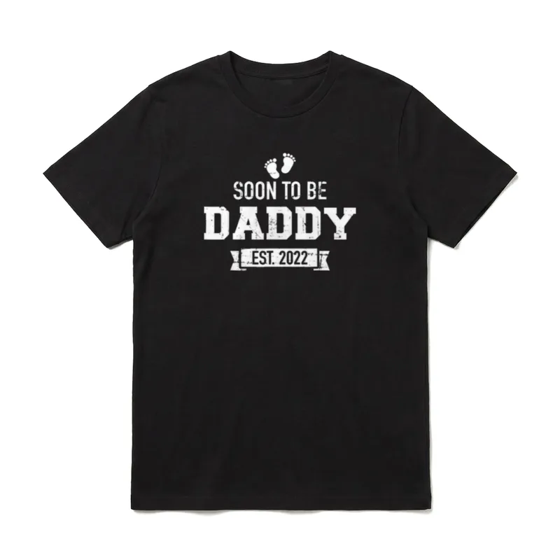 Bald Papa 2022 Schwangerschaft T-Shirt – Klassisches T-Shirt in Schwarz