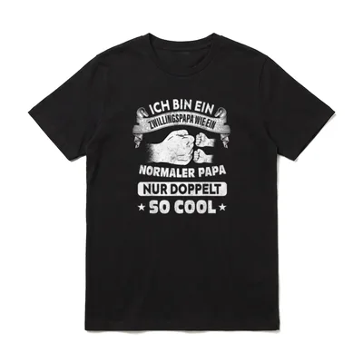 Zwillinge werdender Papa Zwillingspapa T-Shirt – Klassisches T-Shirt in Schwarz