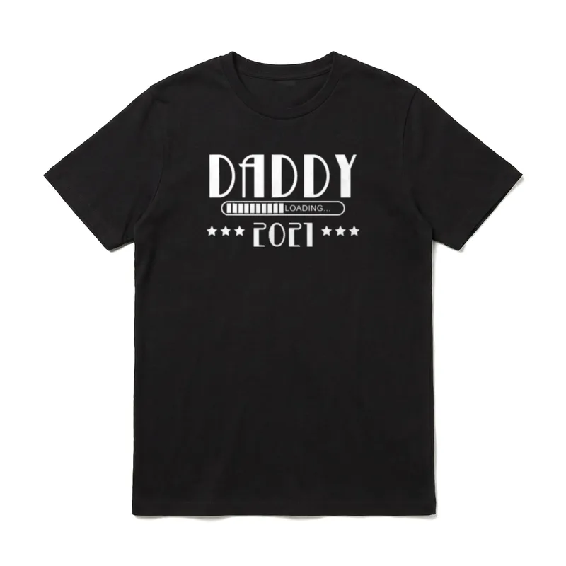 Daddy 2021 Loading Werdender T-Shirt – Klassisches T-Shirt in Schwarz