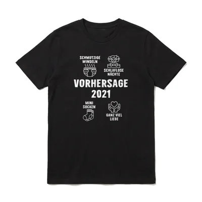 VATERTAG VORHERSAGE 2021 WERDENDER T-Shirt – Klassisches T-Shirt in Schwarz