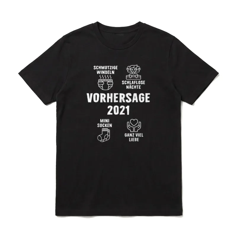 VATERTAG VORHERSAGE 2021 WERDENDER T-Shirt – Klassisches T-Shirt in Schwarz