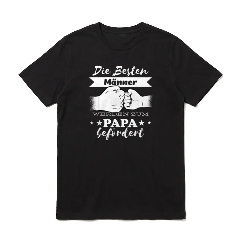 Die besten Männer werden Werdender Papa T-Shirt – Klassisches T-Shirt in Schwarz