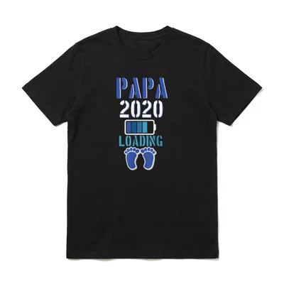 Papa loading 2020 Werdender T-Shirt – Klassisches T-Shirt in Schwarz