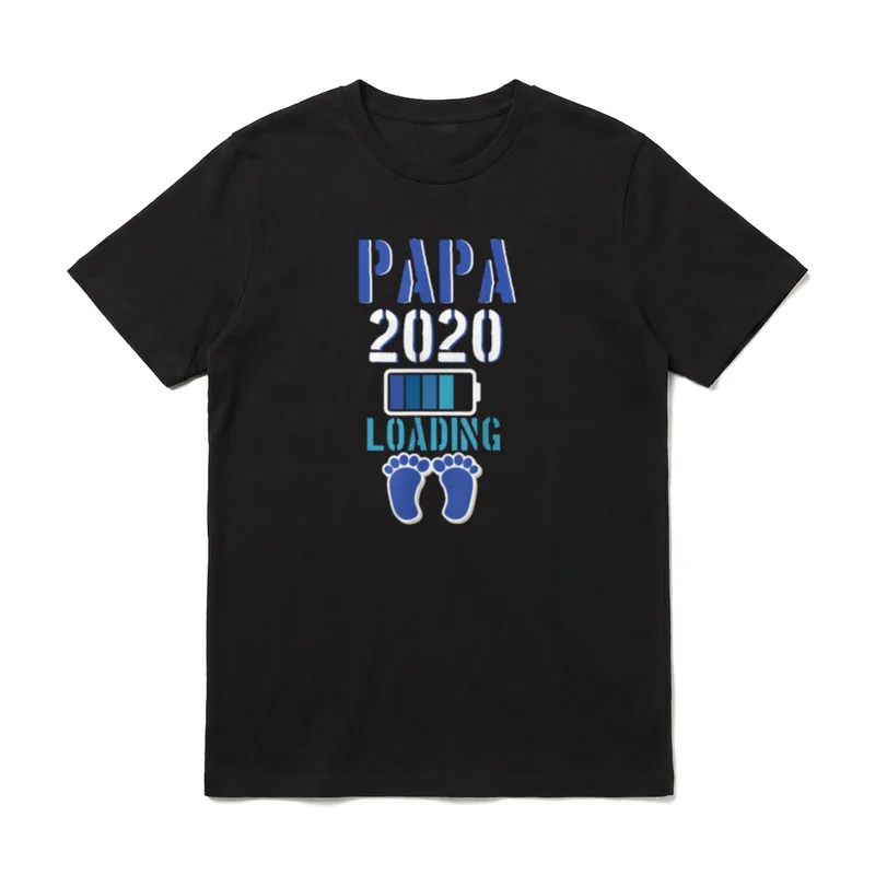 Papa loading 2020 Werdender T-Shirt – Klassisches T-Shirt in Schwarz