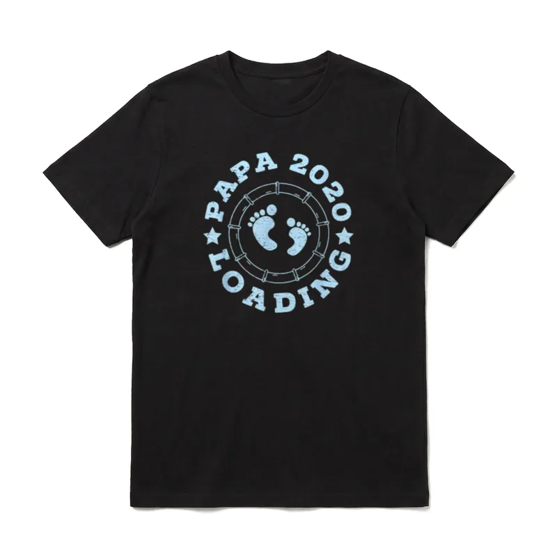 Papa 2020 loading Werdender Vater T-Shirt – Klassisches T-Shirt in Schwarz