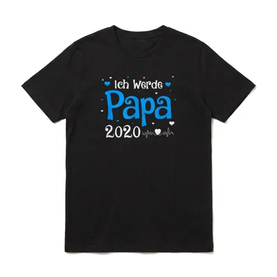 Ich werde Papa 2020 Vater T-Shirt – Klassisches T-Shirt in Schwarz