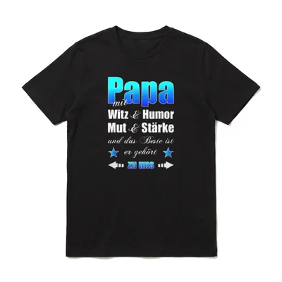 zum Vatertag für den besten T-Shirt – Klassisches T-Shirt in Schwarz