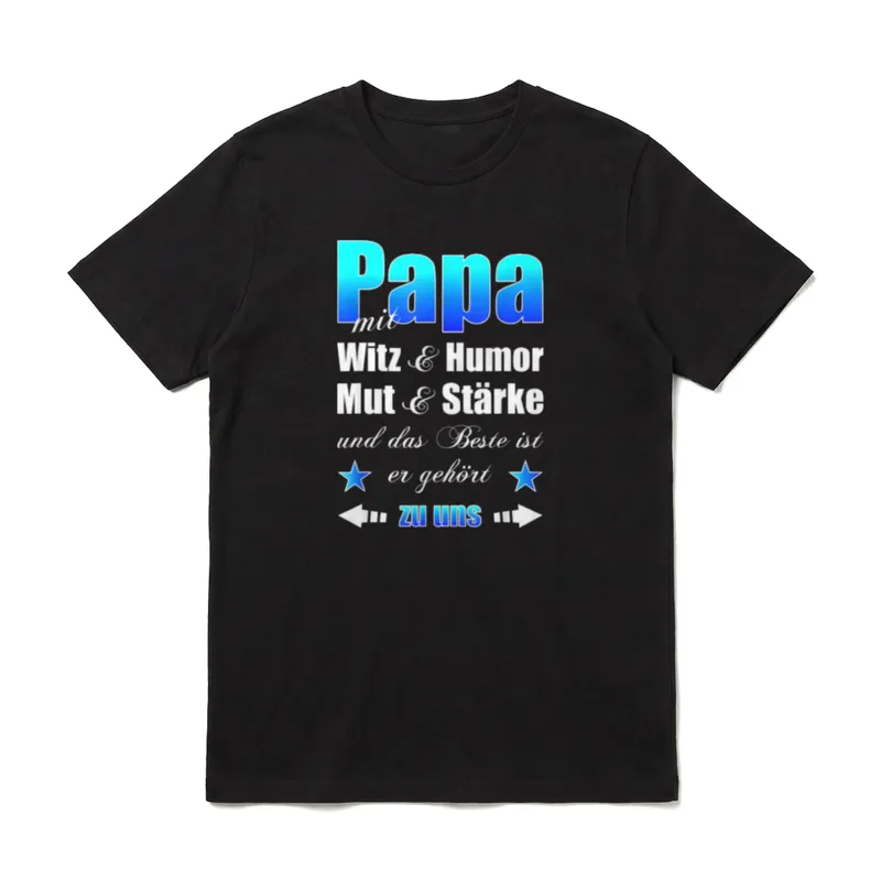 zum Vatertag für den besten T-Shirt – Klassisches T-Shirt in Schwarz