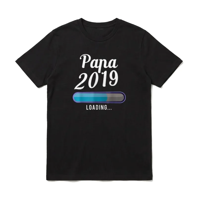 Schwangerschaft Papa 2019 Loading T-Shirt – Klassisches T-Shirt in Schwarz
