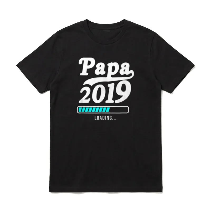 Papa 2019 Werdender Vater T-Shirt – Klassisches T-Shirt in Schwarz