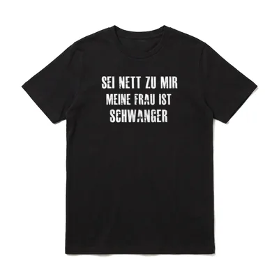 Sei nett zu mir T-Shirt – Klassisches T-Shirt in Schwarz
