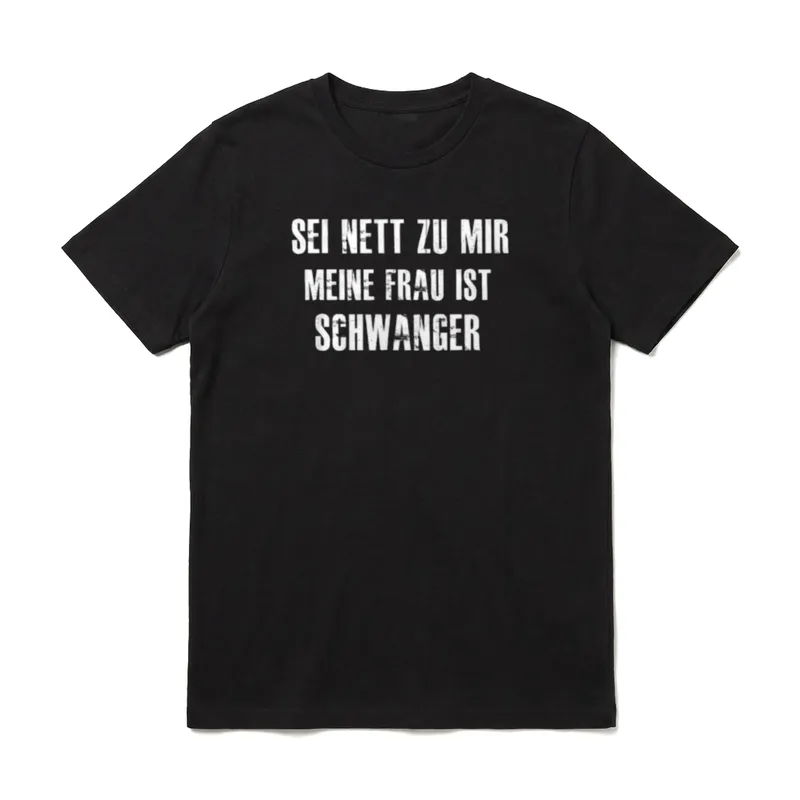 Sei nett zu mir T-Shirt – Klassisches T-Shirt in Schwarz