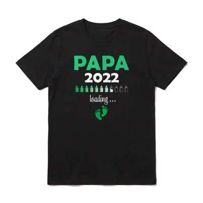 Zukünftiger Papa 2022 Schwangerschaft T-Shirt – Klassisches T-Shirt in Schwarz