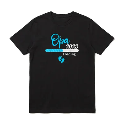 Ich werde Opa 2023 T-Shirt – Klassisches T-Shirt in Schwarz
