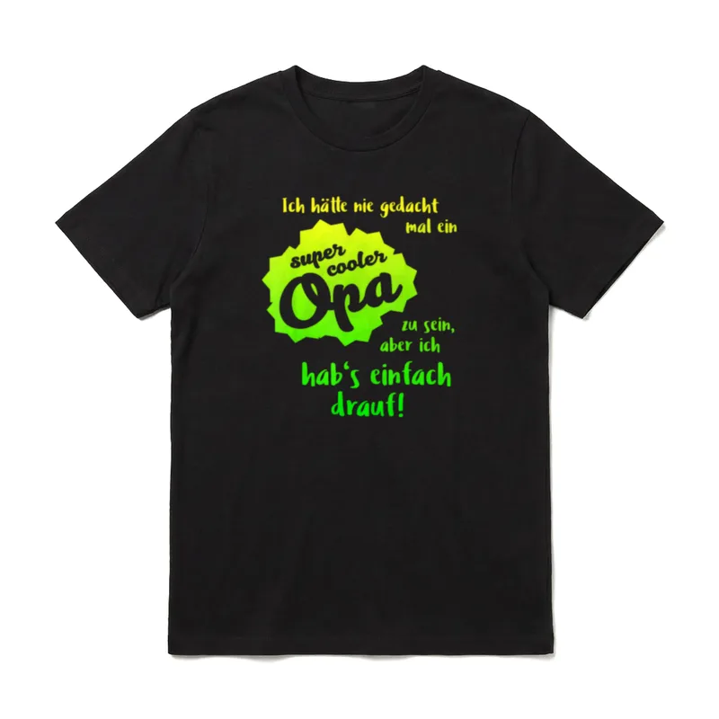 Opa 2024 Schwangerschaft verkünden Werdender Papa T-Shirt – Klassisches T-Shirt in Schwarz