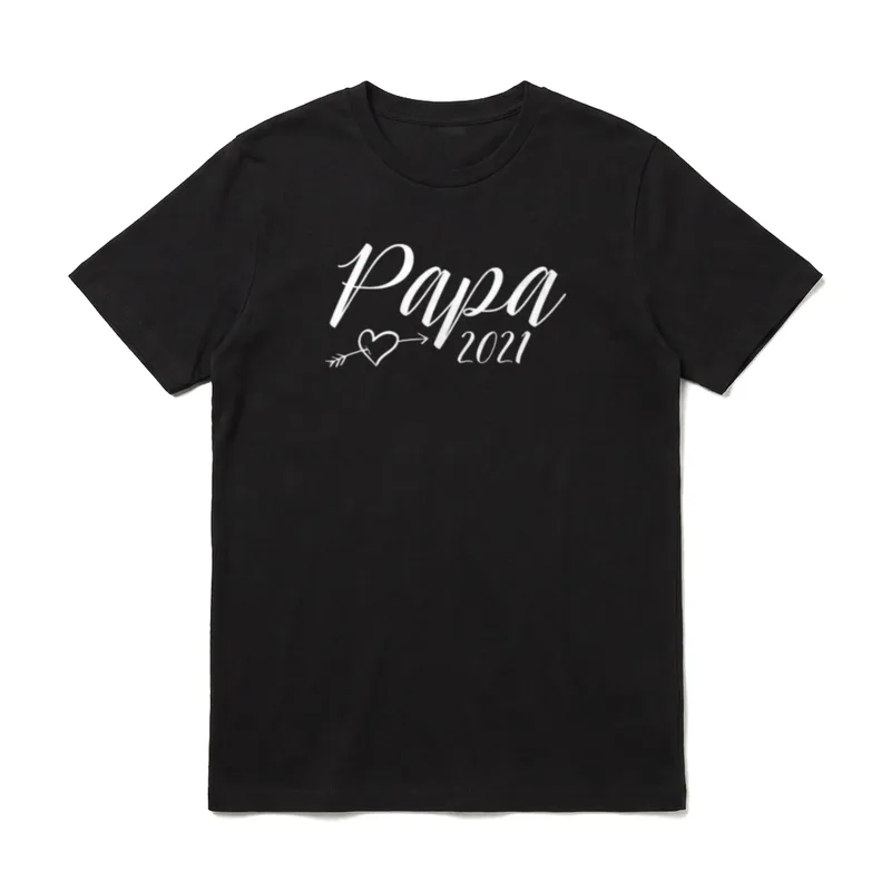 Papa 2021 Vatertag Werdender T-Shirt – Klassisches T-Shirt in Schwarz