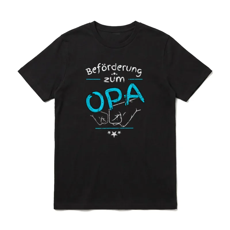 Opa Verkündung Schwangerschaft Beförderung T-Shirt – Klassisches T-Shirt in Schwarz